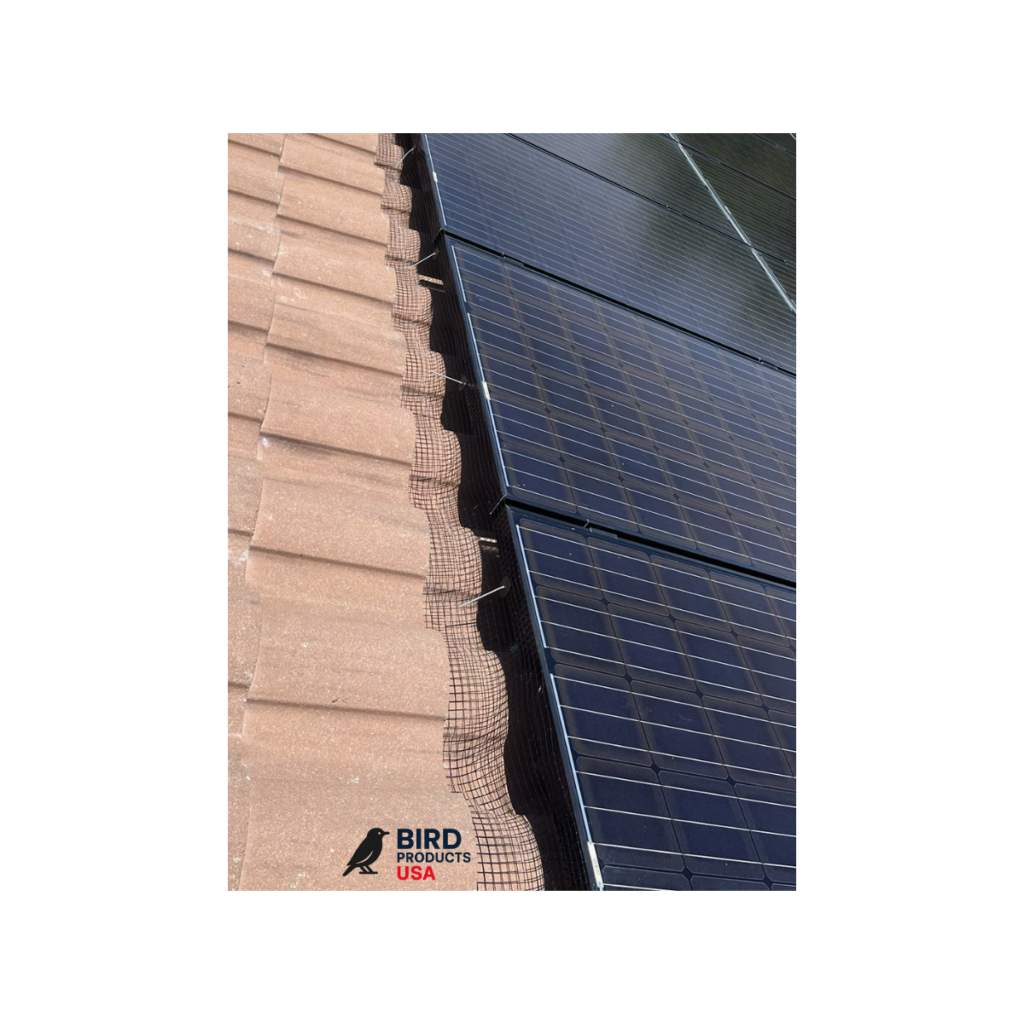 Bird products near you, solar panel bird mesh on roof in Arizona