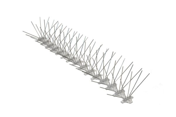 DePalma's 8-Inch Wide Base Bird Spikes – 100 Feet Roll – Premium Stainless Steel Bird Deterrent for Residential and Commercial Use