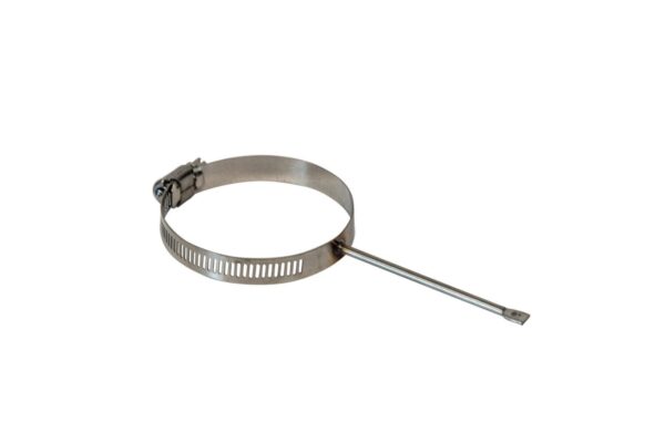 DePalma's 3-inch stainless steel railing clamp with single hole, pack of 10, ideal for securing 3-inch posts.