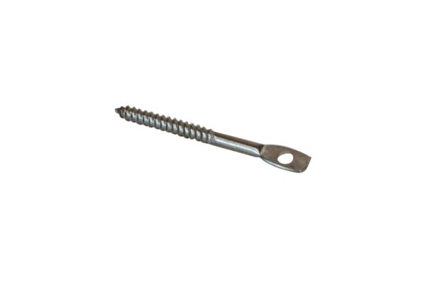 DePalma's 3-inch 316 stainless steel eye lag screws for secure wood fastening, 100 per box.