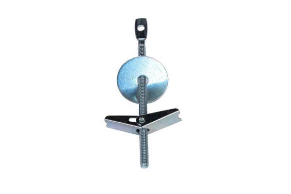 DePalma's 1/4-20 x 4-1/4 inch zinc-plated acoustical toggle bolts for secure hollow wall installations.