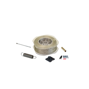 Bird Wire Kit DIY Homeowners 500ft complete system with wire, posts, bases, springs, and ferrules